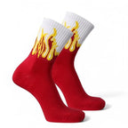 Red Smoked Blaze™ Socks | Full Length