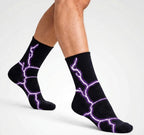 Purple ThunderLeaf™ Socks | Full Length