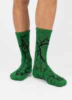 Darkgreen ThunderLeaf™ Socks | Full Length