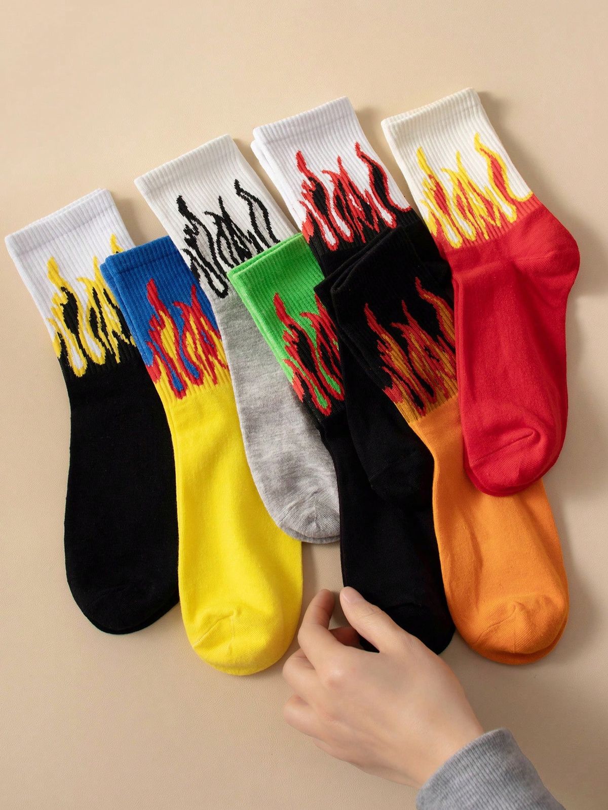 Black Smoked Blaze™ Socks | Full Length