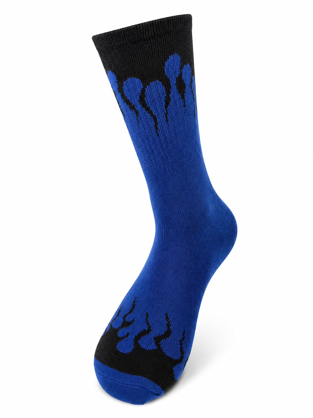 Blue Urban Flames™ Socks | Full Length