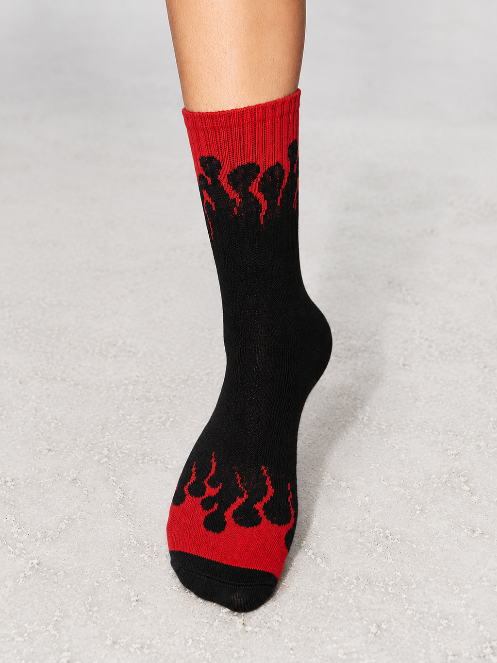 Red Urban Flames™ Socks | Full Length