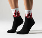 Black Smoked Blaze™ Socks | Full Length