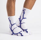 Blue Striped ThunderLeaf™ Socks | Full Length