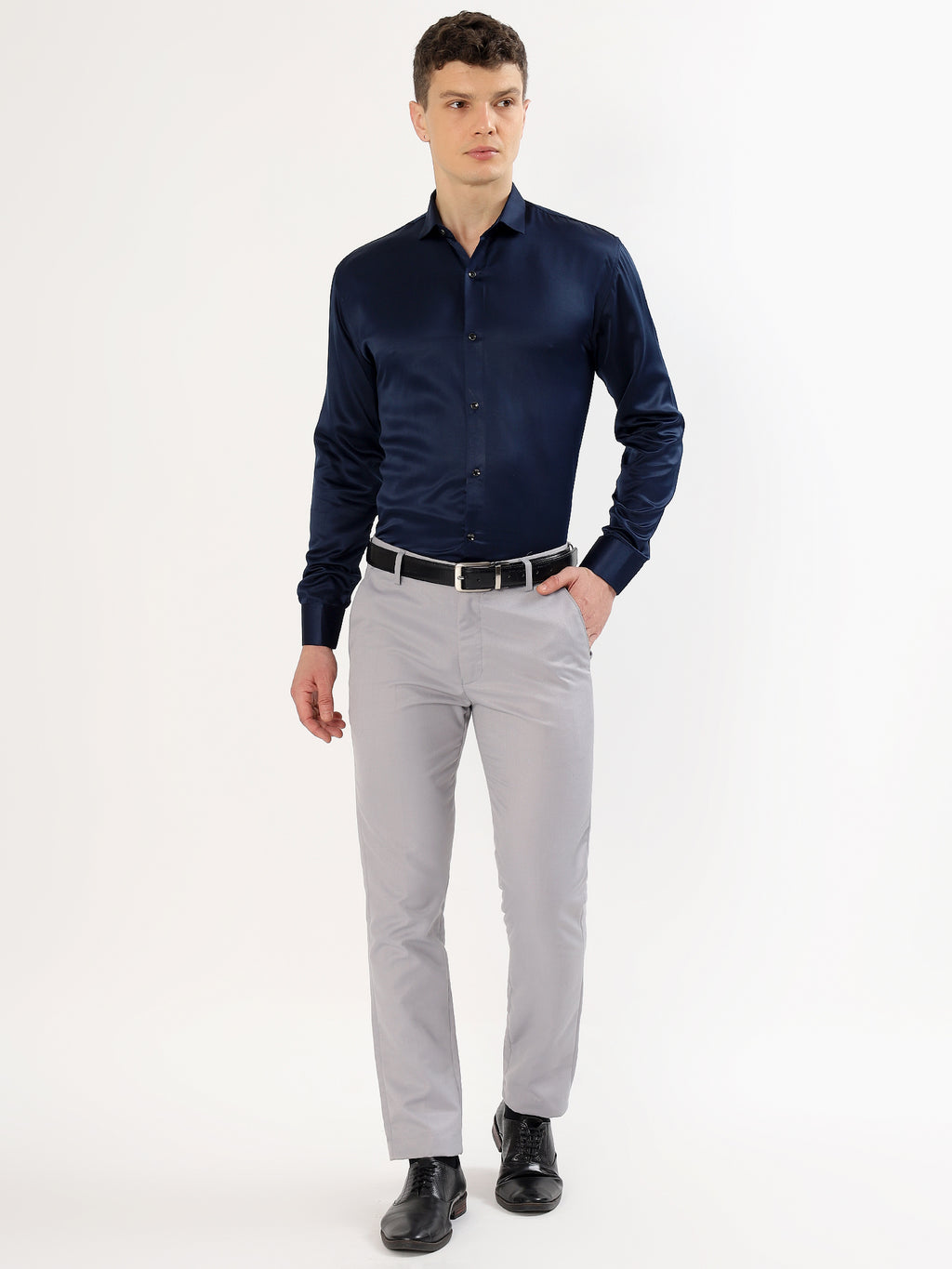 Navy Blue Luxe Shirt