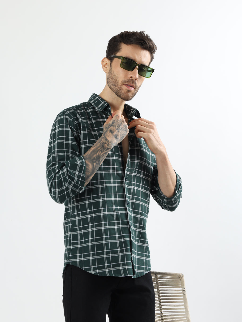 Green Check Shirt