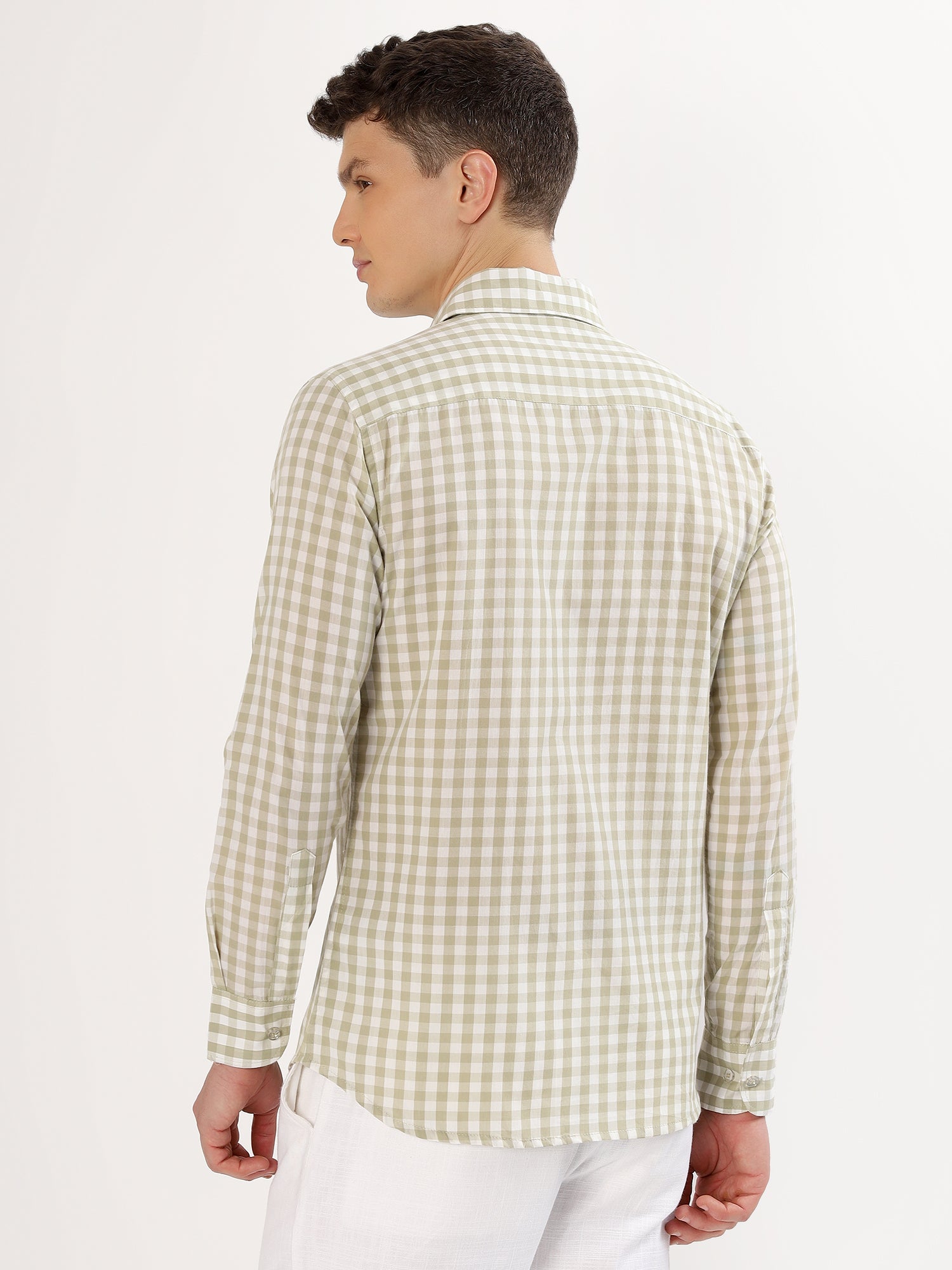 Sage Green small check