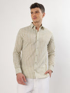 Sage Green small check