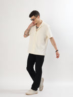Oversized Cream Horizon Shirt