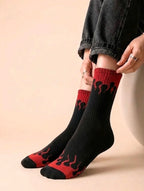 Red Urban Flames™ Socks | Full Length